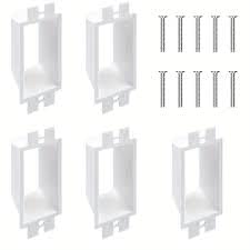 5PCS BE2 Electrical Outlet Box Extender with20 Screws, Two Gang Power Switch Receptacles Accessories,2-Gang Box Electrical Power Outlet Box Extender (SLK2) (5)