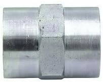 1" NPTF Female x 1" NPTF Female Straight Hex Coupler/Coupling Hydraulic Pipe Thread Fitting