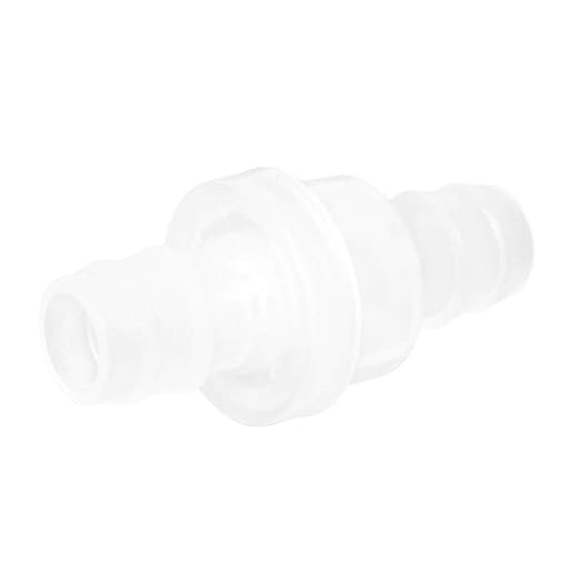 JoyTube 12 Packs Check Valve 1/2” (12MM) One-Way PVDF Plastic Hose Barb for Liquid Air