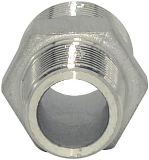 1/2" x 3/8" Male Threaded Reducing Nipple Fitting/Adapter,Stainless Steel SS304 NPT Pipe Hex Reducer