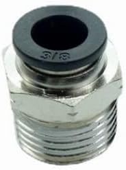 CDQBWQDJT 3 Pcs Pneumation Fitting 3/8" Tube OD Push To Connect X 1/2 NPT Pipe Male Connector