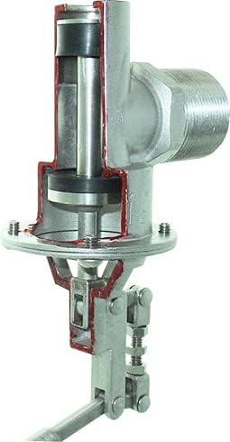 Viton sealing, 304 Stainless Steel Balanced Float Ball Valve, Tank Mount, 100 Psi (2")