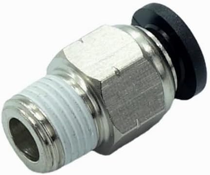 CDQBWQDJT 5 Pcs Pneumation Fitting 1/2" Tube OD Push To Connect X 1/4 NPT Pipe Male Connector