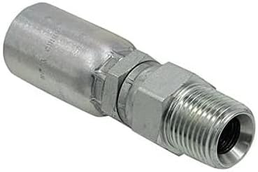 (10-Pack) 3/4" Hose x 3/4" NPTF Male Pipe Swivel Hydraulic Hose Crimp Fitting Ends | MPX-12-12