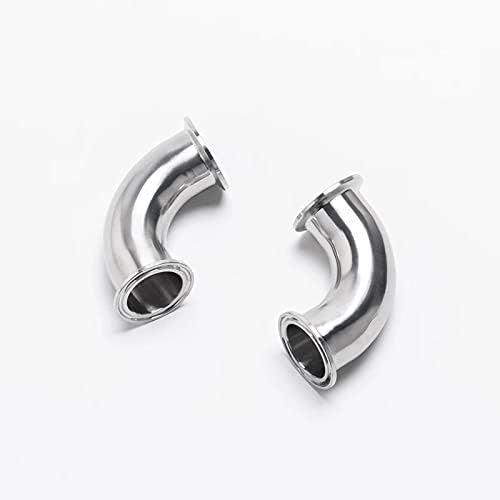 Beduan Elbow 90 Degree 1" Tube OD Stainless Steel 1.5" Tri Clamp Sanitary Pipe Fitting (Ferrule OD 50.5mm)