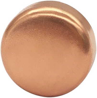 Joywayus 5PCS Plumbing 1" Solder Copper Pipe End Cap, Pressure Sweat Plug Socket Pipe Fitting Solder Connection