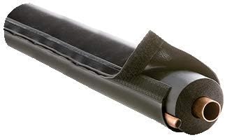 Airex Black 72E-B E-Flex Guard Insulation Protector for Refrigeration Piping Line Set Cover/Protector/Sleeve for 5/8", 3/4" or 7/8" Copper Tubing w/ 1/2" Wall Insulation (6 Feet) Removable & Reusable