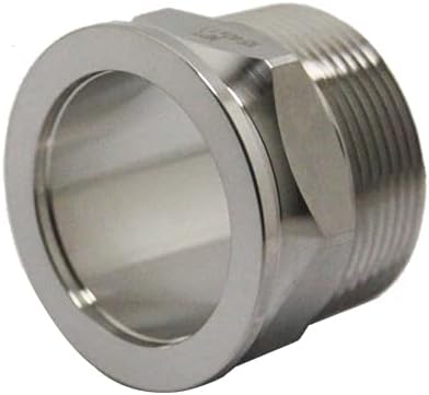 SS304 KF40 NPT Male Adaptor thread 1.5" NW40 KF Male coupling ISO-KF40 X NPT 1.5"