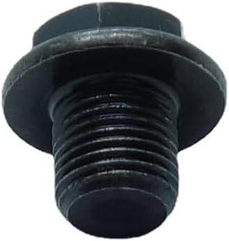 1 Piece M10X1 Metric Male Thread Hex Head Plug with Flange Black Carbon Steel Socket Pipe Fitting for Terminate Pipe Ends ﻿