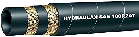 SAE 100R2AT Hydraulic Hose 2-Wire R2 Steel Wire Reinforced (1/4" ID, 100 Ft)