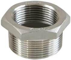 1-1/4" X 1/2" 304 Stainless Steel Class #150 Threaded Hexagon Bushing Hex Reducing Bushing
