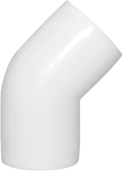 1" 45 Degree PVC Elbow Fitting, Furniture Grade 2 Way Right Angle Elbow Side Outlet, PVC Corner Fittings for DIY Building Furniture Greenhouse Shed Pipe Fittings Tent Connection (Pack of 8)