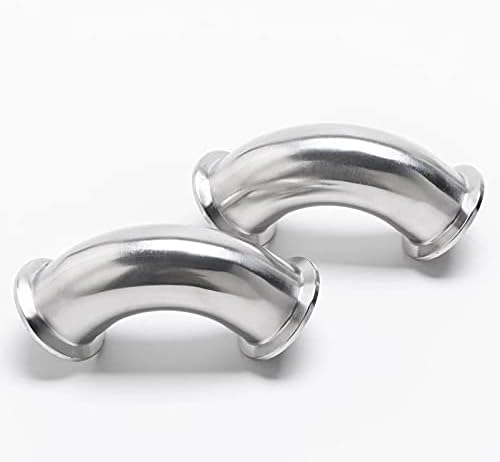 Beduan Elbow 90 Degree 2" Tube OD Stainless Steel 2" Tri Clamp Sanitary Pipe Fitting (Ferrule OD 64mm)