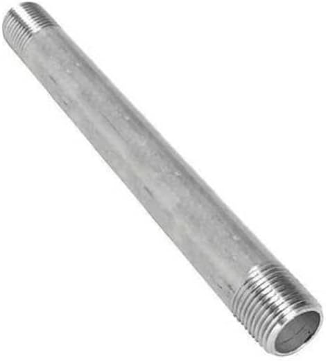 1/8" x 12" 316 Stainless Steel Schedule 80 Nipple TBE Seamless