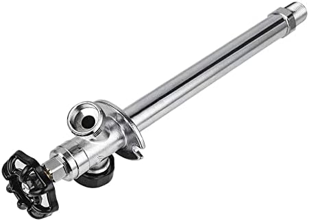 EFIELD 10-inch Anti-Siphon Frost Free Sillcock 1/2" MIP X 3/4" Hose Bibb, Chrome Plated, 10 Inch Length,(SILLCOCK021)