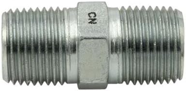 3/4" NPTF Male x 3/8" NPTF Male Hex Nipple Fitting Joiner/Adapter Union for Pipe Thread | 5404-12-06