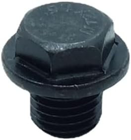 1 Piece M12X1.5 Metric Male Thread Hex Head Plug with Flange Black Carbon Steel Socket Pipe Fitting for Terminate Pipe Ends