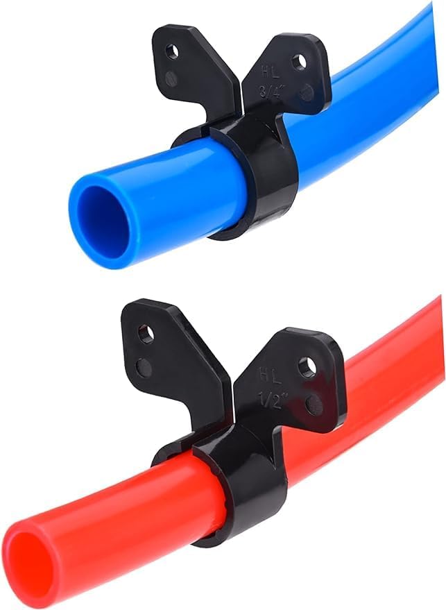 TenKe 50 Pack Butterfly Style Suspension Clamp for 1/2 inch PEX Pipe, CPVC, Copper Tubing Support (50PCS 1/2")