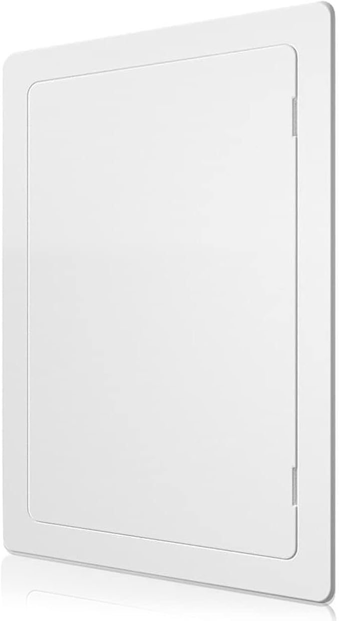 Access Panel for Drywall - 6 x 9 inch - Wall Hole Cover - Access Door - Plumbing Access Panel for Drywall - Heavy Durable Plastic White