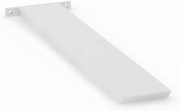 Iron Supports Hidden Island Countertop Support Bracket - Heavy Duty Brackets for Granite Countertops - Steel Kitchen Island Support Brackets (White - 18 Inch)