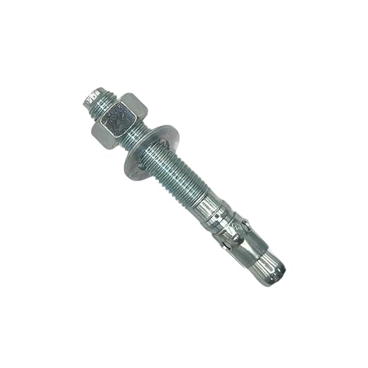 Zinc-Plated Steel Wedge Anchors, 3/4" X 5-1/2" - Heavy-Duty Mounting Bolts for Concrete - 25 Pack