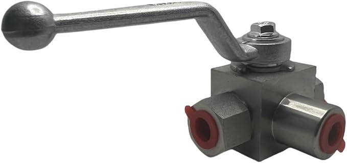 LX-KHB 1/4" NPT 3-Way Ball Valve, Carbon Steel, 7250 PSI, Hydraulic-Industrial