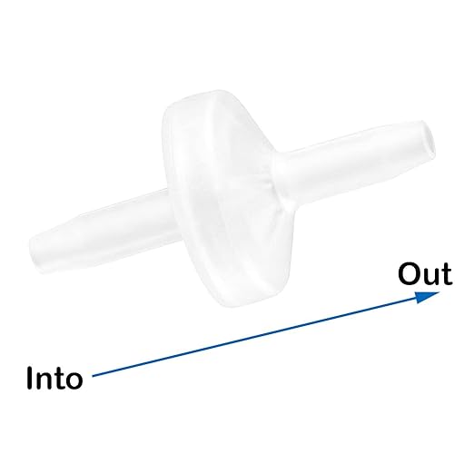 JoyTube Check Valve 1/4”(6MM) One-Way PVDF Plastic Hose Barb for Liquid Air (5 Packs)
