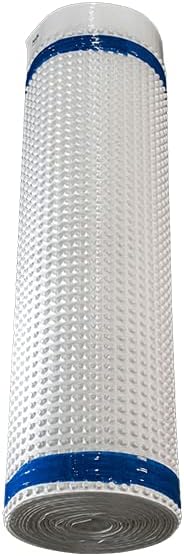Whitecap Dimple Drainage Matting, 4' x 50' - Protect Vapor Barriers, Improves Water Movement and Drainage - Waterproof Moisture Barrier Foundation Wrap and Floor Underlayment