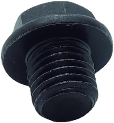 1 Piece M12X1.5 Metric Male Thread Hex Head Plug with Flange Black Carbon Steel Socket Pipe Fitting for Terminate Pipe Ends