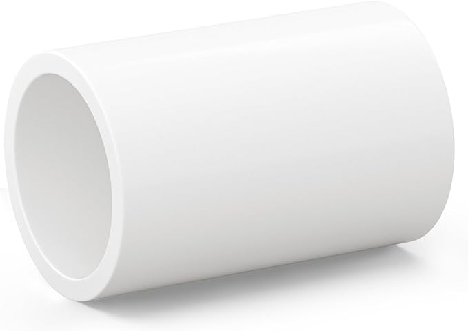 GASHER 25PCS PVC Pipe Fitting 1/2" PVC Coupling Furniture Grade Pipe Socket Fittings, For Home or Industrial