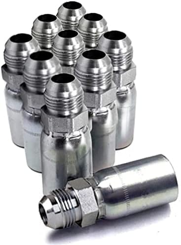 (10-Pack) MP-03-02 | 3/16" Hose x 1/8" NPTF Male Pipe Thread Hydraulic Hose End Crimp Fitting