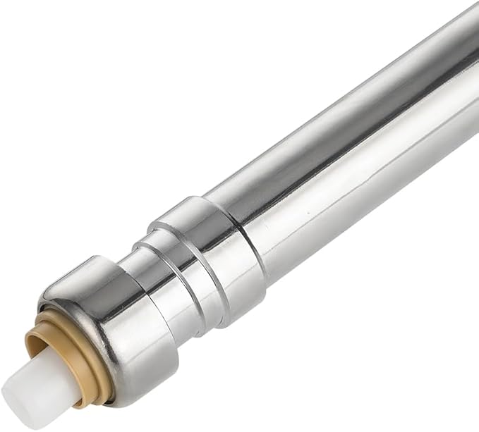 EFIELD 6-inch Anti-Siphon Frost Free Sillcock 1/2 inch Push Fit X 3/4 inch Hose Bibb, Chrome Plated Brass Body (6-inch),(SILLCOCK036)