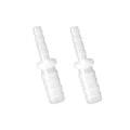Quickun Plastic Hose Barb Reducer Fitting 1/4" to 3/16" Barbed Reducing Union Adapter Splicer Mender Joint Fitting (Pack of 2)