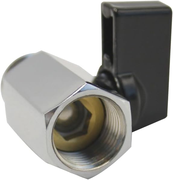 Brass Chrome Plating 1/2" NPT Male to 1/2" NPT Female Shut-Off Ball Valve for Water Fuel Air (Pack of 2)