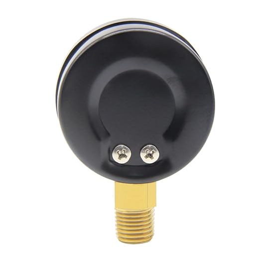 Pressure Gauge 0-200PSI 1/4" NPT Male Brass Bottom Mount 2" Dial Stainless Steel Case Universal Multifunctional