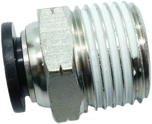 CDQBWQDJT 3 Pcs Pneumation Fitting 3/8" Tube OD Push To Connect X 1/2 NPT Pipe Male Connector