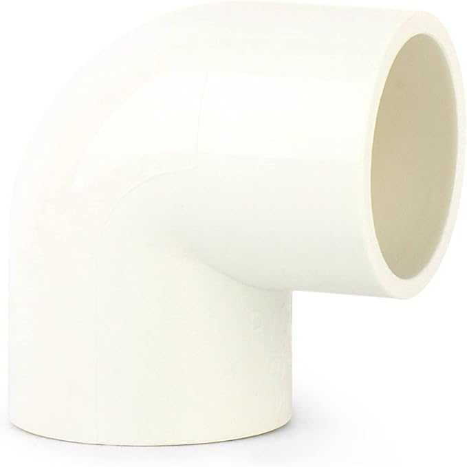 GASHER 2PCS PVC Pipe Fitting 3" PVC 90 Degree Elbow, Furniture Grade Pipe Socket Fittings, For Home or Industrial