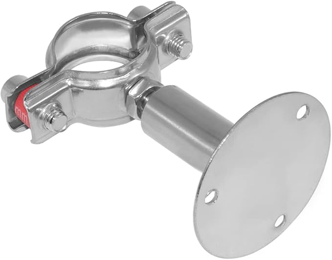 Beduan 2.25 Inch Stainless Steel Pipe Support Wall Ceiling Mount Strap Clamp Adjustable Bracket Holder for PVC Metal Water Tube Fitting (Range 57-60mm)