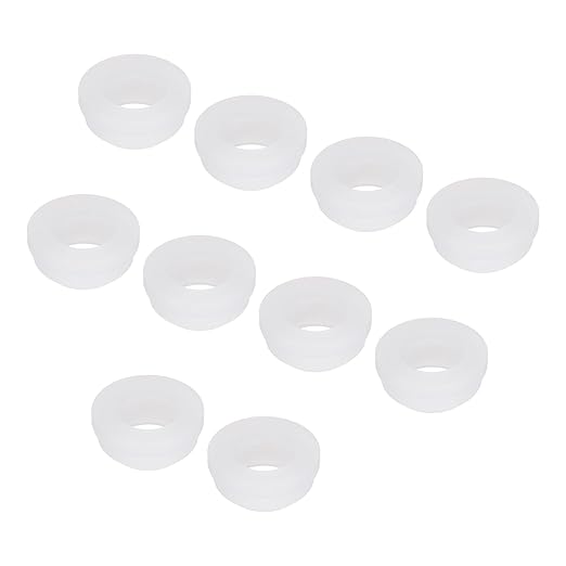 MECCANIXITY 20Pcs Snap Rubber Grommet Plug Mount Dia 15mm ID 11mm Narrow Groove Width 2mm Seal Anti-Scratch for Electrical Box Cable Pipes Transparent