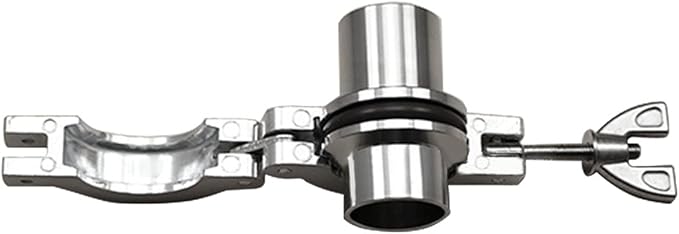 SHERICH KF50 Flange Size NW-50 Aluminum Wing Nut Clamp with O-shaped Aluminum Core Ring Fluororubber Ring Kit, Vacuum Connector (KF-50)