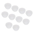 MECCANIXITY 20Pcs Snap Rubber Grommet Plug Mount Dia 9mm ID 6.2mm Narrow Groove Width 2mm Seal Anti-Scratch for Electrical Box Cable Pipes Transparent