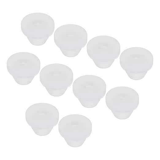 MECCANIXITY 20Pcs Snap Rubber Grommet Plug Mount Dia 5mm ID 2.5mm Narrow Groove Width 1.5mm Seal Anti-Scratch for Electrical Box Cable Pipes Transparent