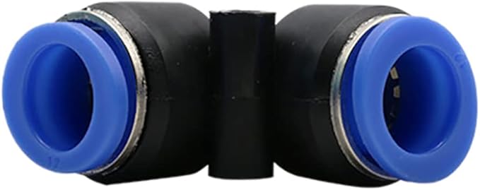 Elbow Push to Connect Fitting, 1/4" OD Pneumatic Air Line 90 Degree Quick Push Lock Adapter (Pack of 10)