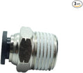 CDQBWQDJT 3 Pcs Pneumation Fitting 5/16" Tube OD Push To Connect X 3/8 NPT Pipe Male Connector