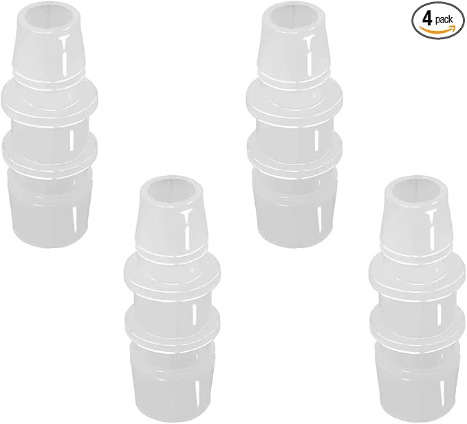 3/4" to 5/8" Hose Barb Reducer Pipe Fittings Adapter, Plastic Joint connector Splicer Mender for Aquarium Household Transport Fuel Gas Liquid Air (Pack of 4)