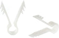 THE CIMPLE CO Stucco and Drywall Cable Clips for Coaxial and Similar Cables - Push-in Masonry Anchors - RG59, RG6, Ethernet, and Similar - Cable Clips, Pack of 100 - White