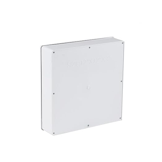 2 Pack 12" x 12" x 3" PVC Plastic Dustproof Waterproof Box IP65 Junction Boxes Project Junction Conduit Box for Electrical Enclosure