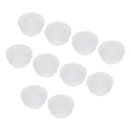 MECCANIXITY 20Pcs Snap Rubber Grommet Plug Mount Dia 9.5mm ID 6.5mm Narrow Groove Width 2mm Seal Anti-Scratch for Electrical Box Cable Pipes Transparent