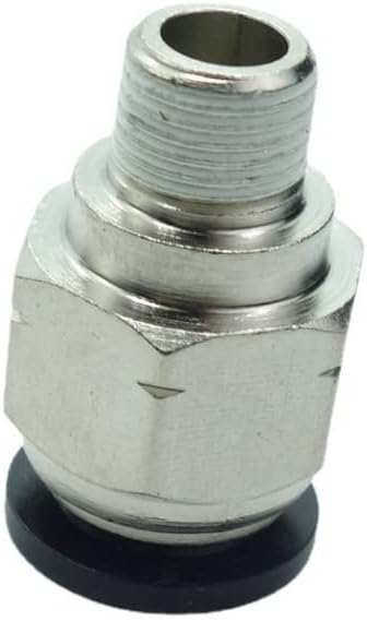 CDQBWQDJT 10 Pcs Pneumation Fitting 3/8" Tube OD Push To Connect X 1/8 NPT Pipe Male Connector
