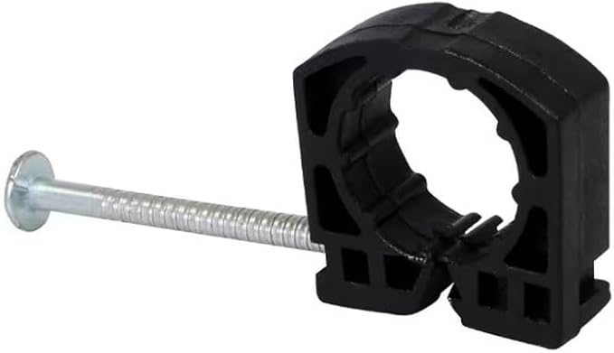 TenKe 100 Pack Full J Clamp J-Hook with S Nail for 1 inch PEX Pipe Tubing Support (100PCS 1")